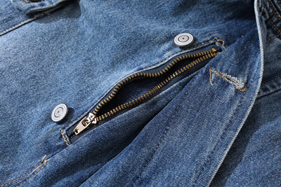 Jeans Holgados Tipo Daddy con Tirantes Estilo Japonés Street - Image 22
