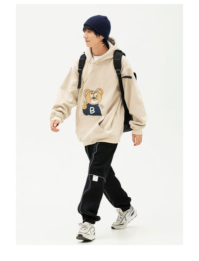 Sudadera Holgada con Estampado de Oso Bordado - Image 10