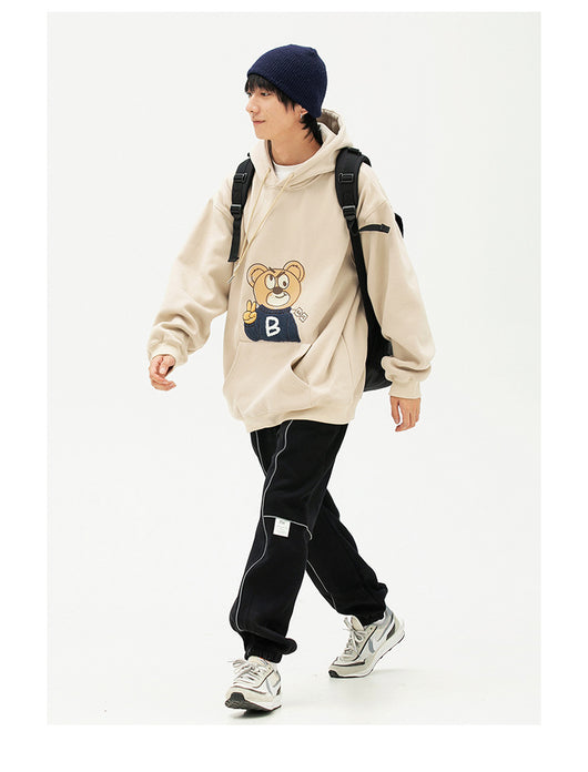 Sudadera Holgada con Estampado de Oso Bordado - Image 10