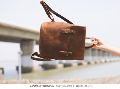 Mochila de Cuero Genuino Estilo Retro - Primera Capa - Image 9