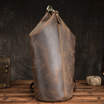 Bolsa Pecho Hombre Cuero Crazy Horse Vintage Envejecido - Image 11