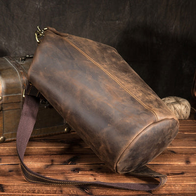Bolsa Pecho Hombre Cuero Crazy Horse Vintage Envejecido - Image 15