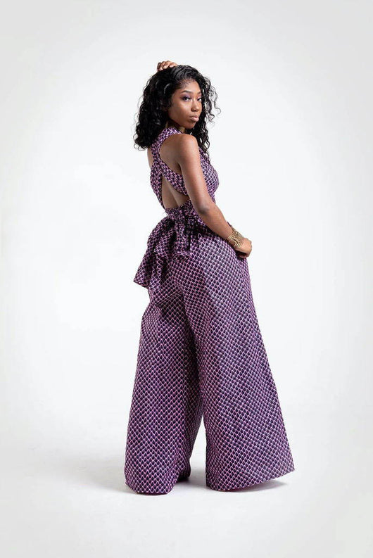 Jumpsuit Estilo Africano con Estampado Digital y Tirantes Ajustables - Image 16