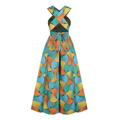 Jumpsuit Estilo Africano con Estampado Digital y Tirantes Ajustables - Image 22