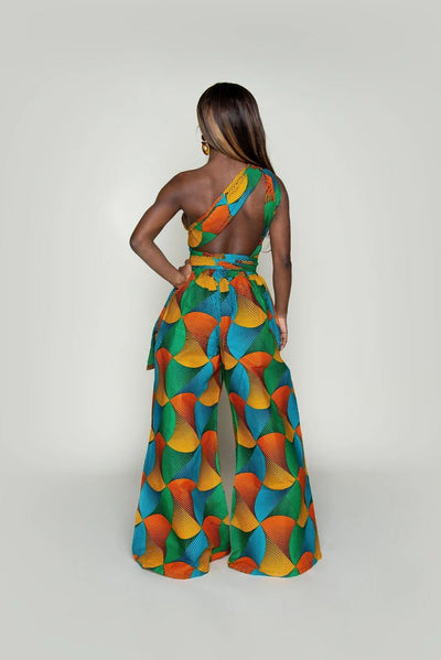 Jumpsuit Estilo Africano con Estampado Digital y Tirantes Ajustables - Image 26