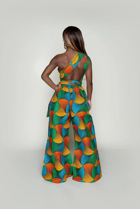 Jumpsuit Estilo Africano con Estampado Digital y Tirantes Ajustables - Image 26