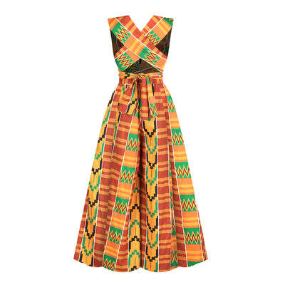 Jumpsuit Estilo Africano con Estampado Digital y Tirantes Ajustables - Image 30