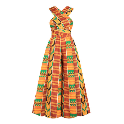Jumpsuit Estilo Africano con Estampado Digital y Tirantes Ajustables - Image 31