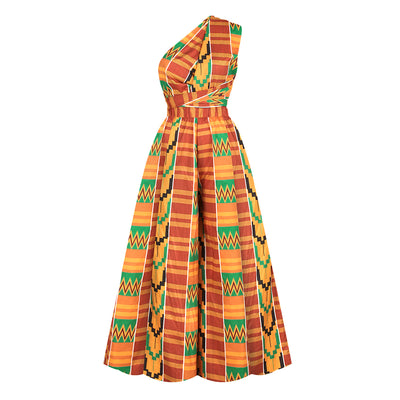 Jumpsuit Estilo Africano con Estampado Digital y Tirantes Ajustables - Image 33