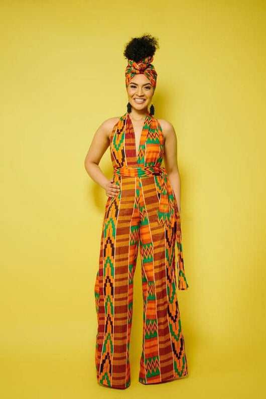 Jumpsuit Estilo Africano con Estampado Digital y Tirantes Ajustables - Image 37