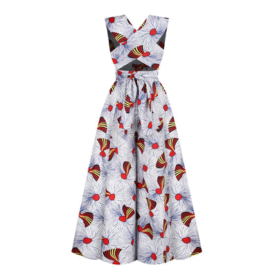 Jumpsuit Estilo Africano con Estampado Digital y Tirantes Ajustables - Image 41