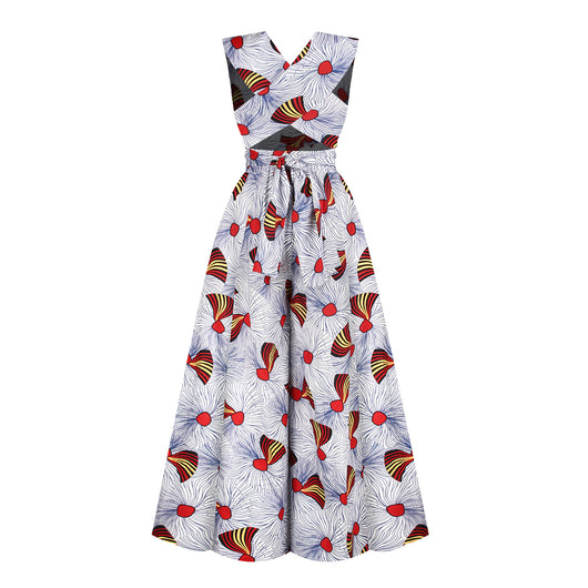 Jumpsuit Estilo Africano con Estampado Digital y Tirantes Ajustables - Image 41
