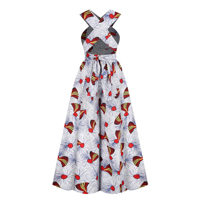 Jumpsuit Estilo Africano con Estampado Digital y Tirantes Ajustables - Image 43