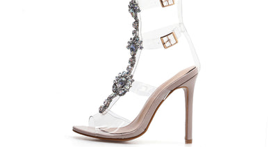 Sandalias Romanas Transparentes Talla Grande con Hebilla Hueca - Image 11