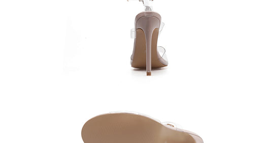 Sandalias Romanas Transparentes Talla Grande con Hebilla Hueca - Image 13