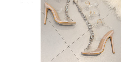 Sandalias Romanas Transparentes Talla Grande con Hebilla Hueca - Image 23