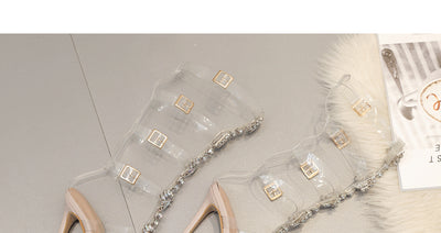Sandalias Romanas Transparentes Talla Grande con Hebilla Hueca - Image 24