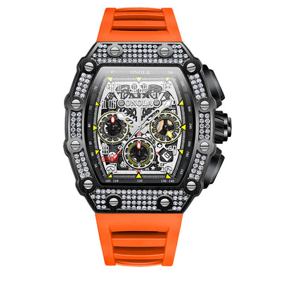 Reloj Mecánico Multifuncional con Diamantes - Elegancia y Precisión - Image 14