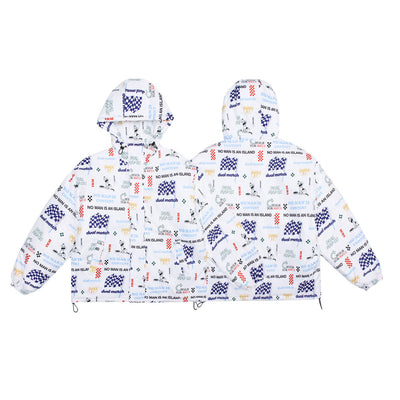 Chaqueta de Algodón Estampada con Letras de Dibujos Animados para Hombre - Image 6