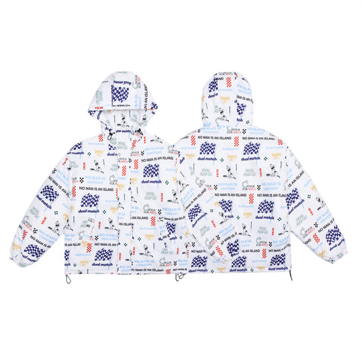 Chaqueta de Algodón Estampada con Letras de Dibujos Animados para Hombre - Image 6