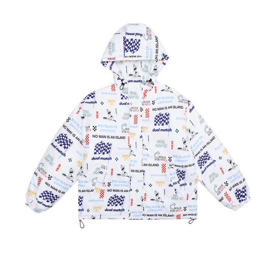 Chaqueta de Algodón Estampada con Letras de Dibujos Animados para Hombre - Image 7