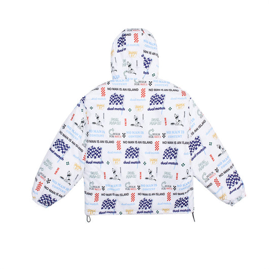 Chaqueta de Algodón Estampada con Letras de Dibujos Animados para Hombre - Image 9