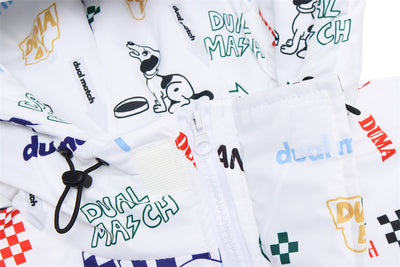 Chaqueta de Algodón Estampada con Letras de Dibujos Animados para Hombre - Image 12