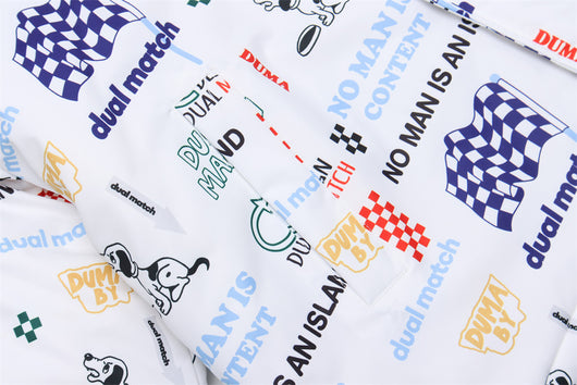 Chaqueta de Algodón Estampada con Letras de Dibujos Animados para Hombre - Image 13