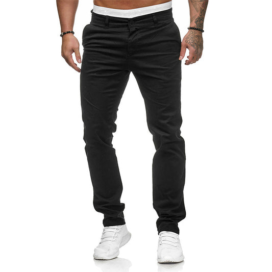 Pantalones Slim Fit de Color Liso - Image 2