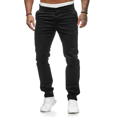 Pantalones Slim Fit de Color Liso - Image 2