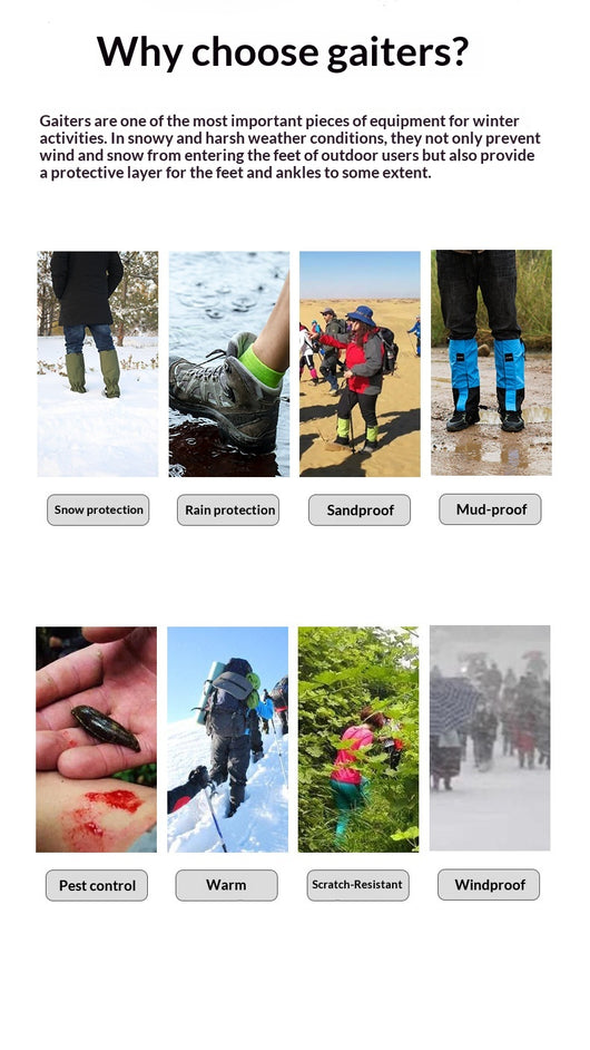 Leggings de Montaña Desértica Impermeables con Protección Antipolvo - Image 25