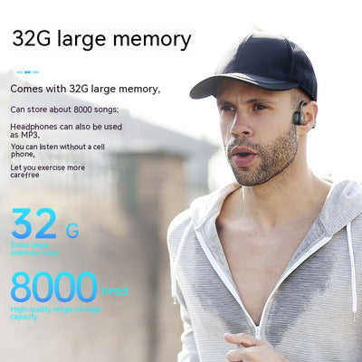 Auriculares de Conducción Ósea Inalámbricos con Memoria 32GB IPX8 Resistentes al Agua - Image 3