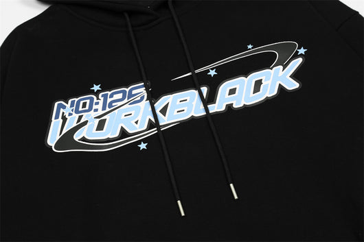 Sudadera Hoodie Holgada con Letras de Dibujos Animados para Hombre - Image 12