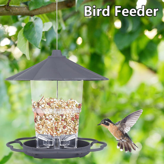 Comedero Plegable para Pájaros Silvestres con Techo Removible - Decoración de Jardín - Image 10