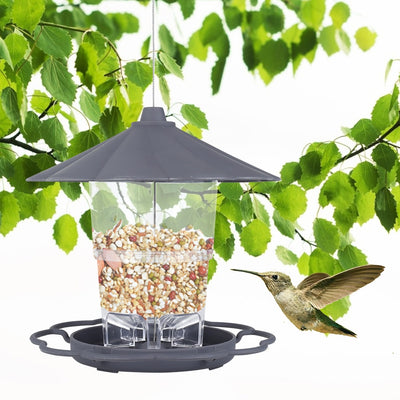 Comedero Plegable para Pájaros Silvestres con Techo Removible - Decoración de Jardín - Image 12