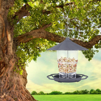 Comedero Plegable para Pájaros Silvestres con Techo Removible - Decoración de Jardín - Image 13