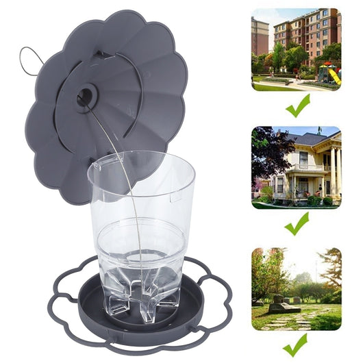 Comedero Plegable para Pájaros Silvestres con Techo Removible - Decoración de Jardín - Image 14
