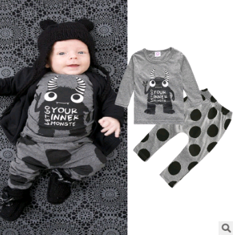 Conjunto de Camisetas Estampadas para Bebé - Manga Larga Primavera Otoño - Image 15