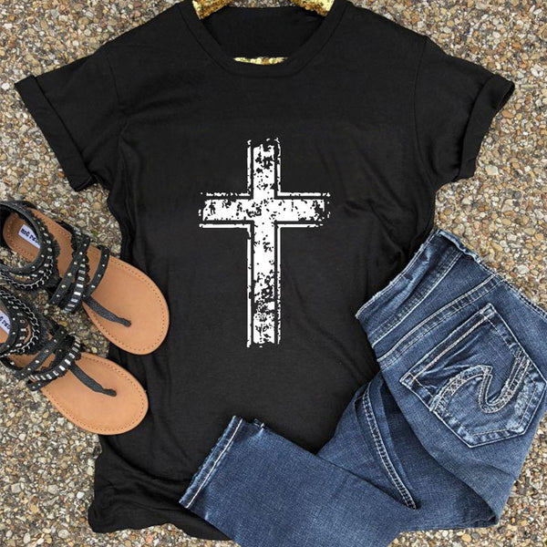 Camiseta de Algodón Cross para Mujer - Manga Corta