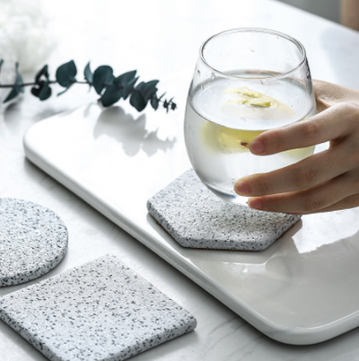 Posavasos de Cerámica con Patrón Granito para Tazas de Té - Image 2