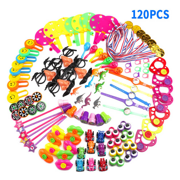 Set de 120 Juguetes Sorpresa para Fiestas de Cumpleaños