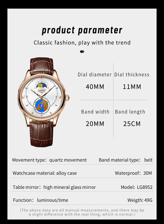 Reloj de Cuarzo Ejecutivo Resistente al Agua con Diseño Personalizado - Image 16