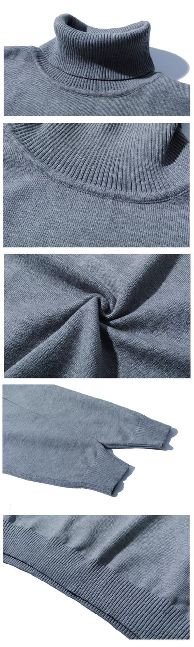 Suéter Cuello Alto Minimalista para Estudiantes - Image 27