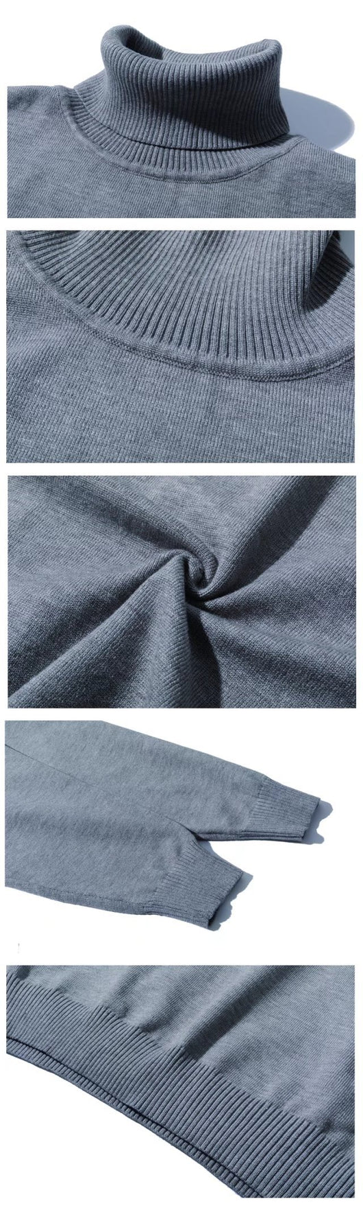 Suéter Cuello Alto Minimalista para Estudiantes - Image 27