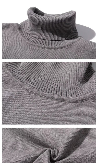 Suéter Cuello Alto Minimalista para Estudiantes - Image 28
