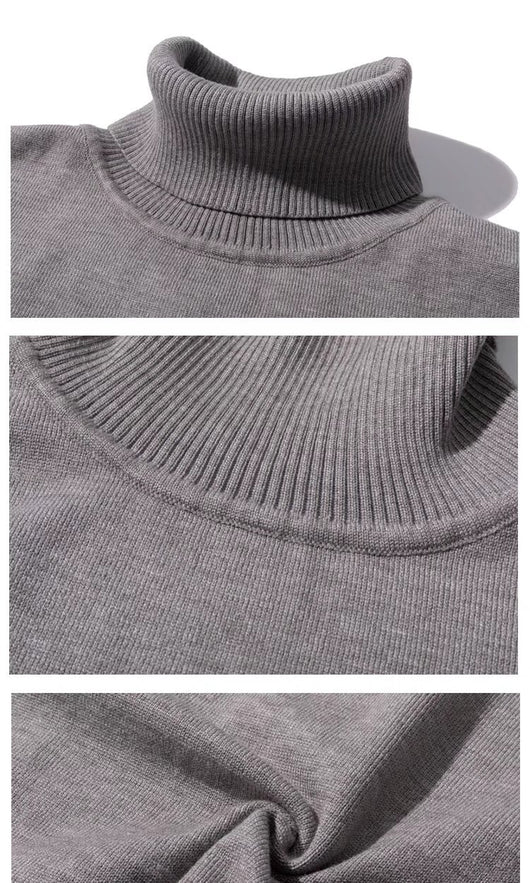 Suéter Cuello Alto Minimalista para Estudiantes - Image 28