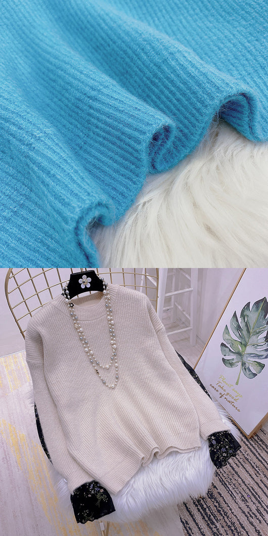 Suéter Pullover Tejido con Cuello Redondo y Mangas Largas - Image 18