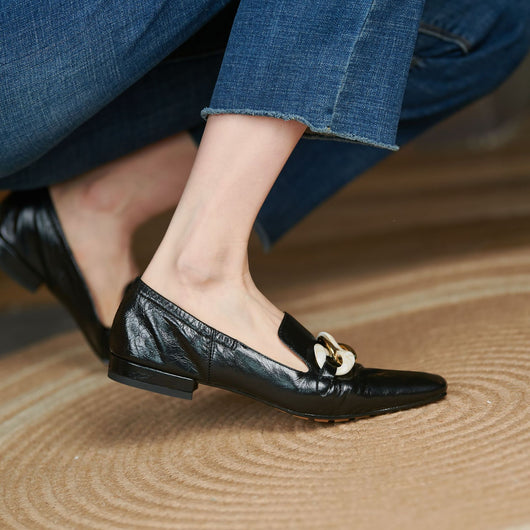 Mocasines de Tacón en Cuero Charol para Mujer - Image 7
