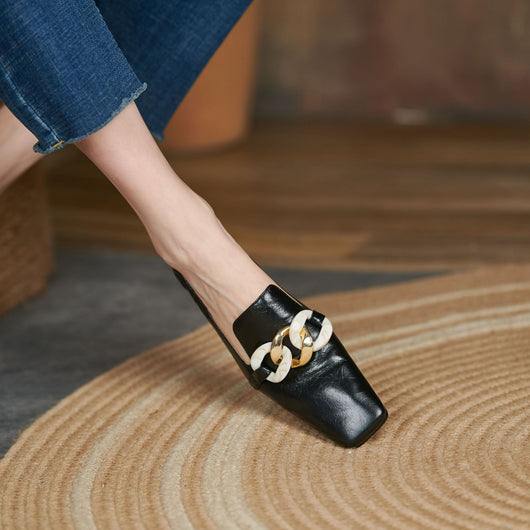 Mocasines de Tacón en Cuero Charol para Mujer - Image 9
