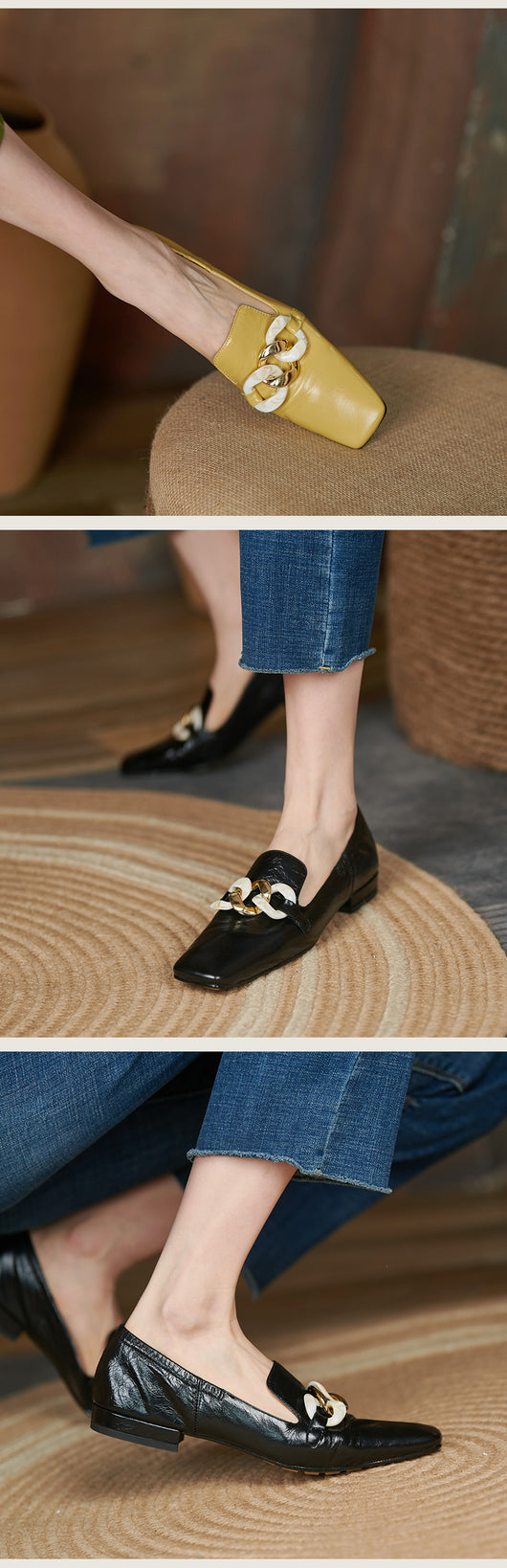 Mocasines de Tacón en Cuero Charol para Mujer - Image 16